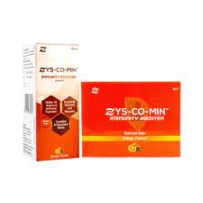 Zys Co Min Combo Pack of Immunity Booster Liquid 100ml & Immunity Booster Mouth Melt 100 Tablet Orange