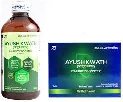 Zys Co Vir Combo Pack of Ayush Kwath Immunity Booster Liquid 100ml & Ayush Kwath Immunity Booster Mouth Melt 100 Tablet Menthol